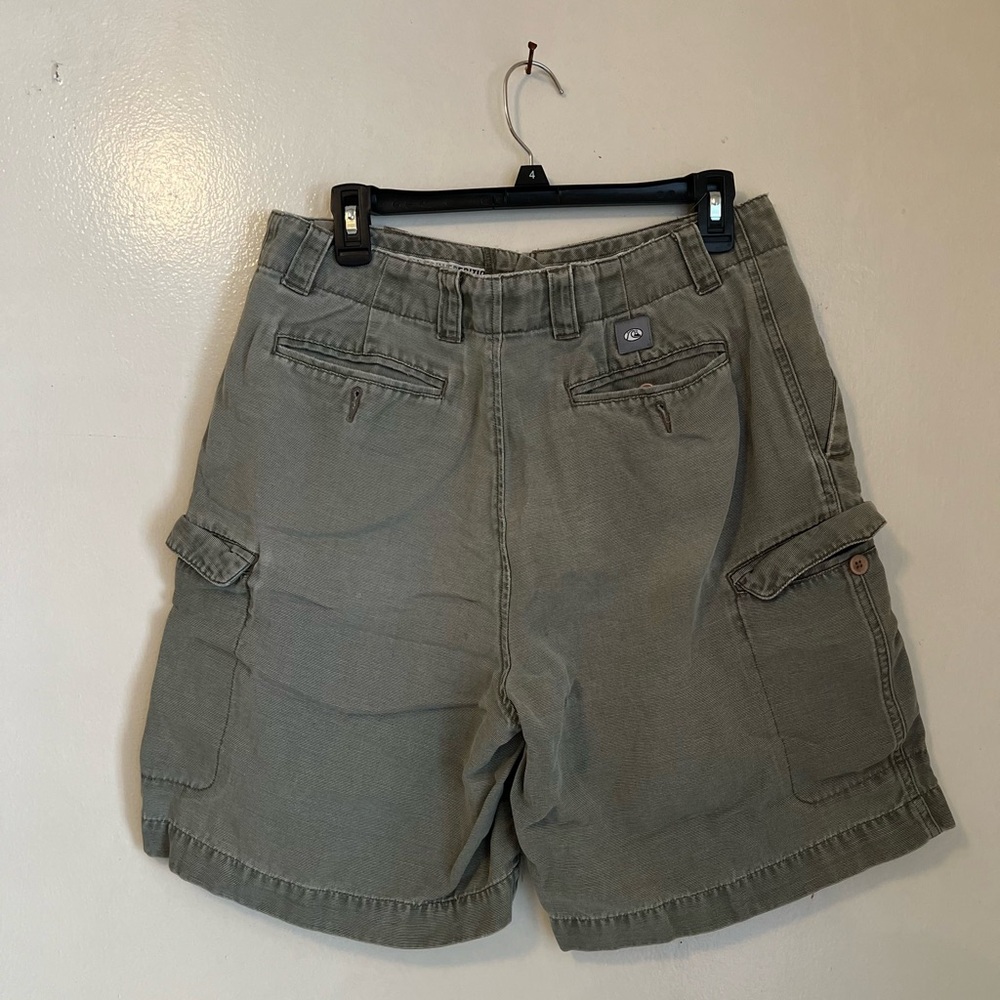 Vintage Y2K Quicksilver Green cargo shorts